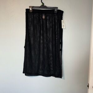 E 🆕 NWT sheer see through skirt swim coverup Large